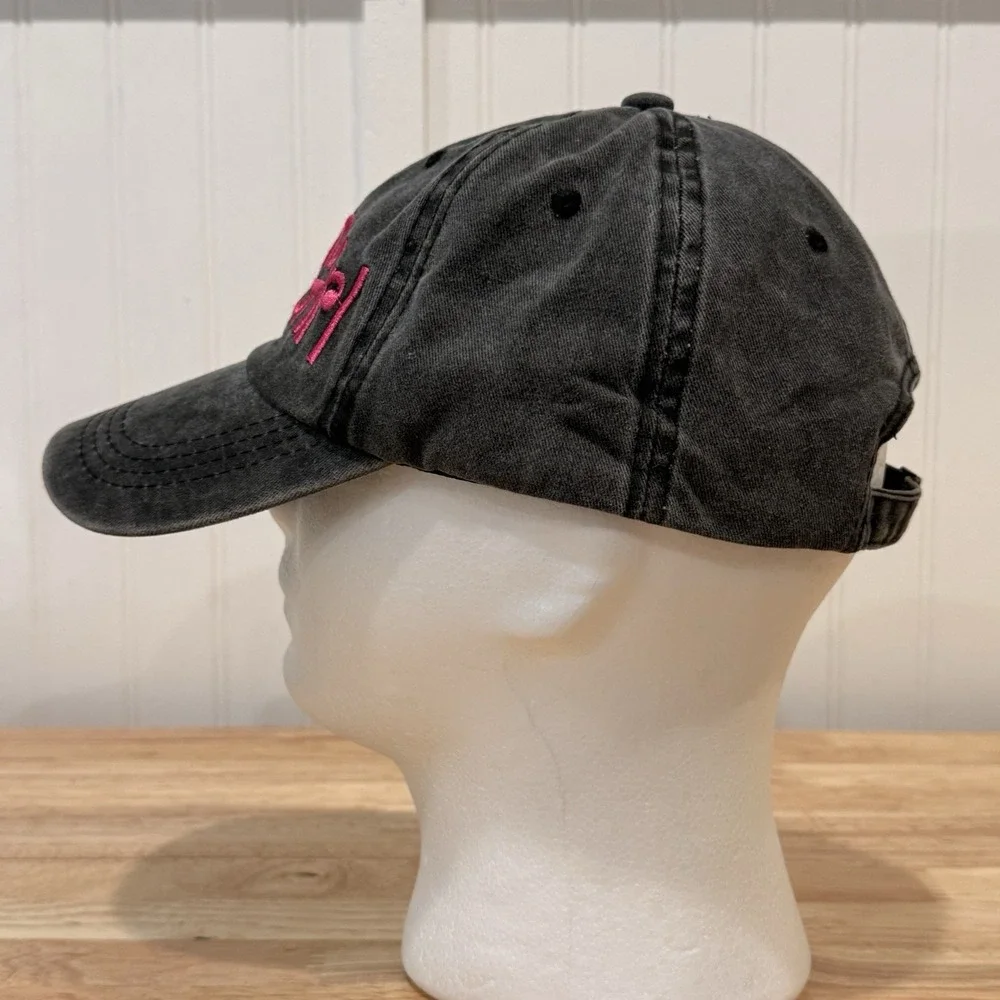 Jeep Girl Adjustable Hat Gray Baseball Cap Women's Pink Embroidery